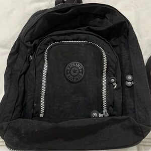 Kipling black Harper extendable Backpack